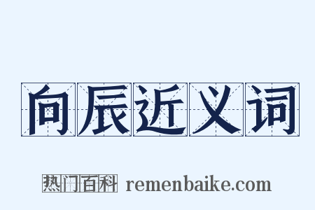 向辰近义词是什么意思的图片